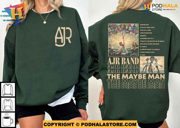 AJR The Maybe Man Tour 2024 2 Side Shirt For Fans, AJR Members Chibi Concert Tee