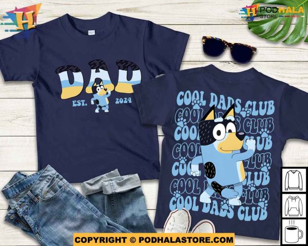 Bandit Bluey Cool Dads Club Shirt, Fathers Day 2024 Gift For Dads