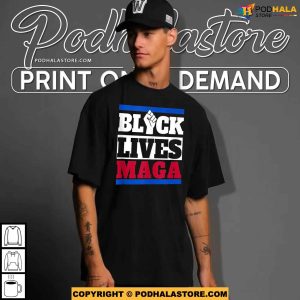 Black Lives MAGA Shirt, Patriotic Apparel for All