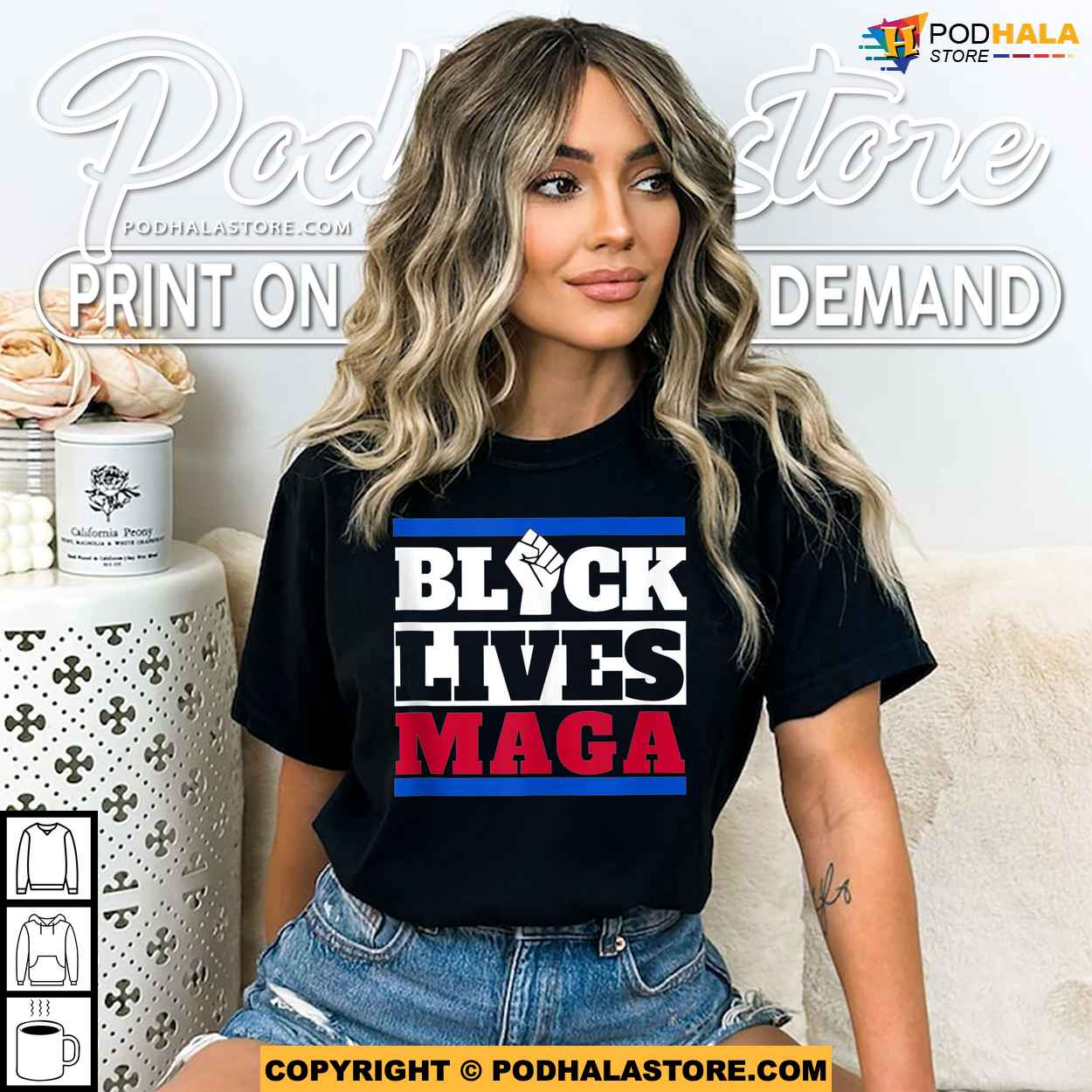 Black Lives MAGA Shirt, Patriotic Apparel for All