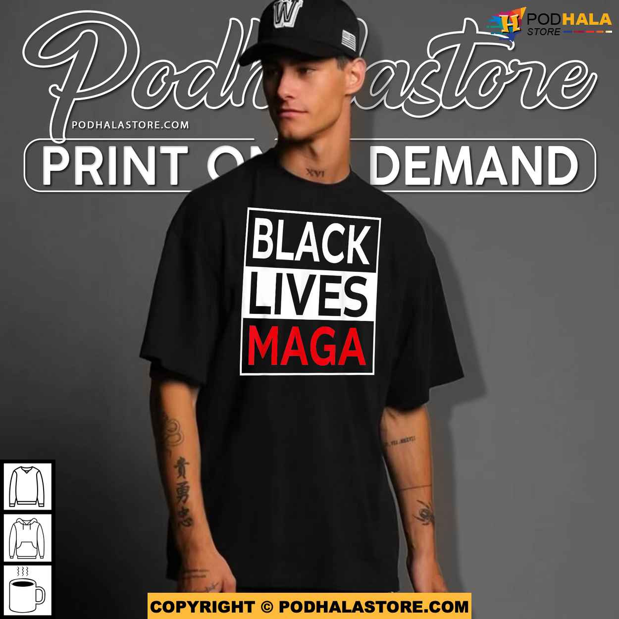 Black Lives MAGA Shirt, Support Black America While Making America Great Again