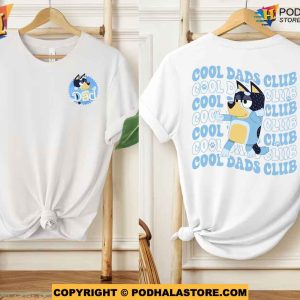 Bluey Cool Dad Club Shirt, Fathers Day 2024 Gift For Dad, Bluey Family Shirt
