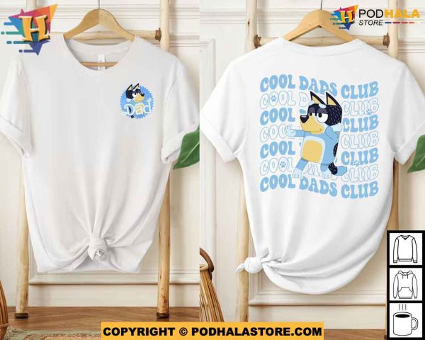 Bluey Cool Dad Club Shirt, Fathers Day 2024 Gift For Dad, Bluey Family Shirt