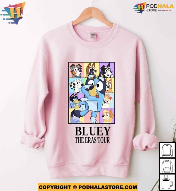 Bluey The Eras Tour Shirt Inspired by Taylor Swifts Tour Style