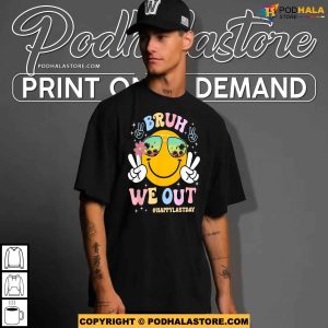 Bruh We Out Funny Last Day of School Shirt Happy Summer Vacation 3