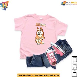 Custom Characters and Name Bluey Family Shirt For Mothers and Fathers 2