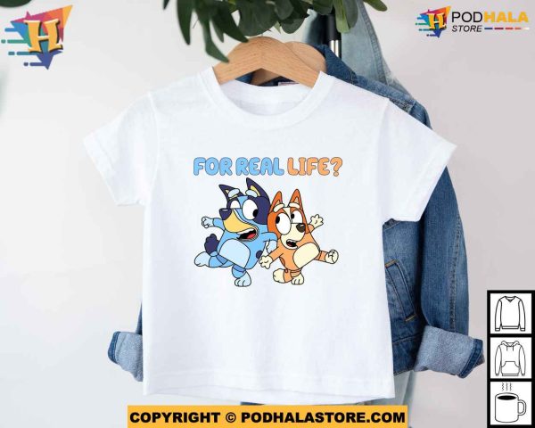 For Real Life Bluey Dog Bandit Chilli Shirt, Bluey Birthday Party Shirt