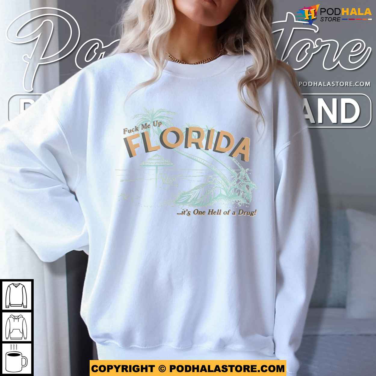 Fuck Me Up Florida Shirt, TTPD Taylor Vintage Florida Tourist Shirt -  Podhalastore