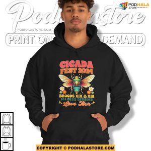 Funny Cicada Shirt Broods XIX and XIII 221 Year Love Tour 3