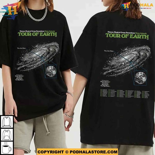 Glass Animals Tour of Earth 2024 Shirt, Joe Seaward, Edmund Irwin-Singer