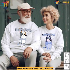 Grandpa Grandma Bluey Shirt, Bluey Family Shirt