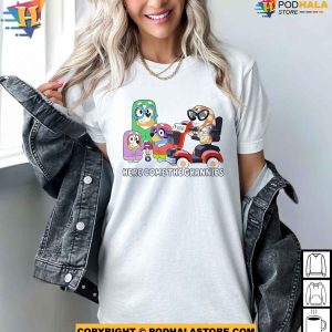 Here Come The Grannies Bluey Mothers Day Shirt Ideas, Bluey Family Shirt