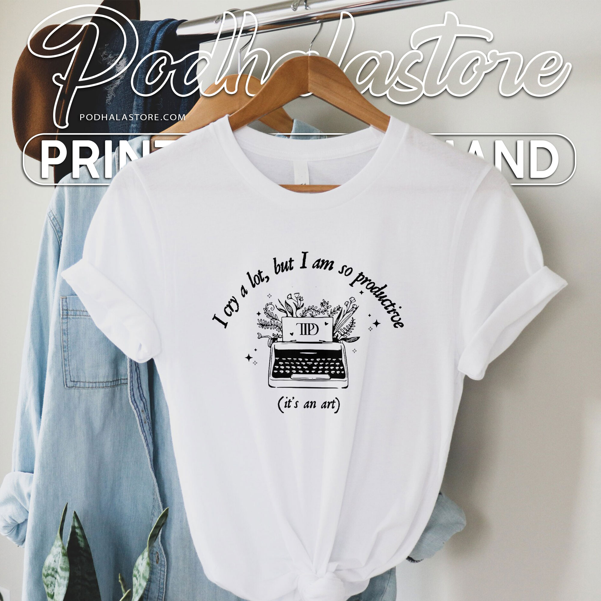 I Cry A Lot But I Am So Productive Shirt, The Tortured Poets Department, Taylor Swift Lyrics