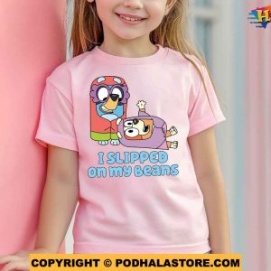 I Slipped On My Beans Bluey and Bingo Theme Shirt Bluey Family Match Tee 2