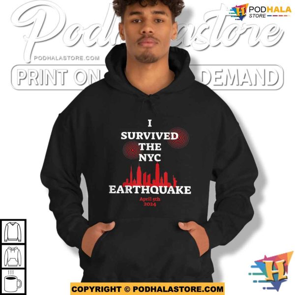 I Survived The NYC Earthquake 2024 Shirt, Survived the Great 4.8 Earthquake of 2024