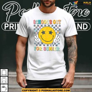Last Day of School Retro Schools Out For Summer Teacher Shirt