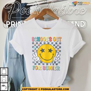 Last Day of School Retro Schools Out Summer Teacher Shirt 3