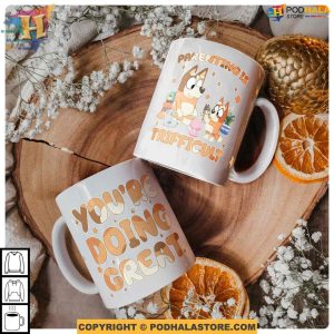 Parenting Is Trifficult Bluey Mug, Meaningful Gifts For Mom, Bluey Family Shirt