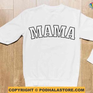 Personalized Mama Sweatshirt with Kid Names on Sleeve, Custom Mothers Day Gifts
