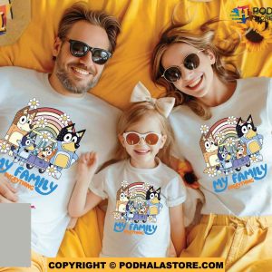 Personalized My Family Everything Bluey Family Shirt, Bluey Bingo TShirt