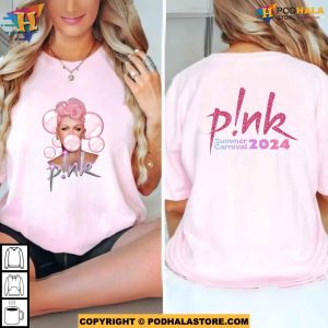 Pink Shirt For Summer Carnival Tour 2024 Pink Merchandise For Fans 2