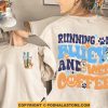 Running on Bluey and Iced Coffee Mothers Day Shirt Ideas, Meaningful Gifts For Mom