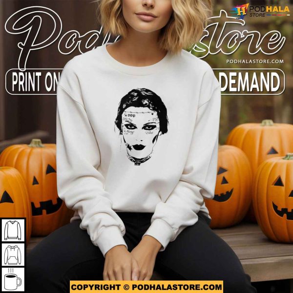 Taylor Swift Fortnight Post Malone Tattoo Face Funny Shirt, TTPD Tortured Poets Shirt