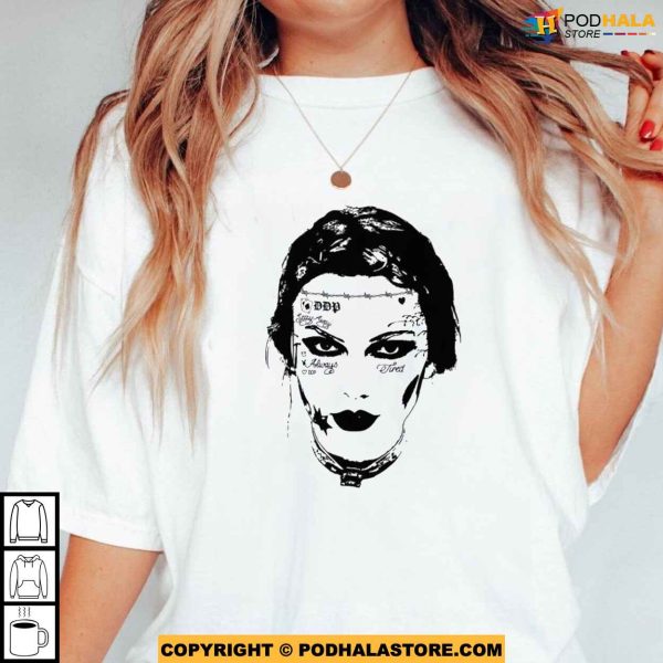 Taylor Swift Fortnight Post Malone Tattoo Face Funny Shirt, TTPD Tortured Poets Shirt