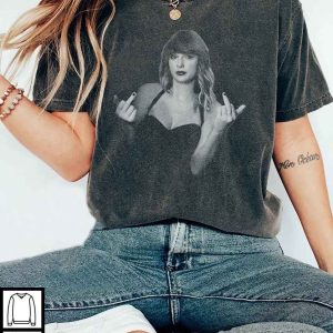 Trending Taylor Middle Finger Comfort Color Shirt, TTPD Shirt