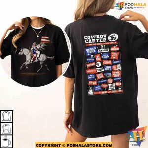 Vintage Cowboy Carter Album Beyonce 2 Sides Shirt, Beyhive Exclusive Merch