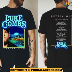 Vintage Luke Combs Shirt, Luke Combs Growing Up and Getting Old 2024 Tour