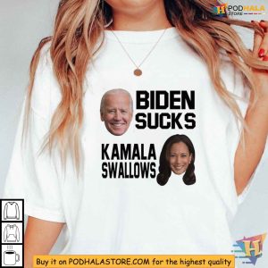 Biden Sucks Kamala Swallows Shirt Provocative Political Satire Tee 2 1