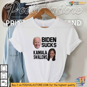 Biden Sucks Kamala Swallows Shirt Provocative Political Satire Tee 3 1