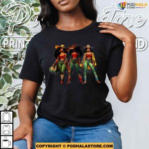 Black Cowgirl Western Rodeo Melanin Juneteenth Freedom Texas Shirt 3