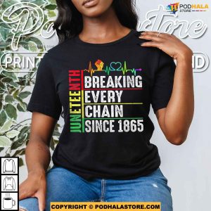 Breaking Every Chain Since 1865 Juneteenth Black History Shirt 3