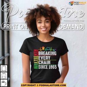 Breaking Every Chain Since 1865 Juneteenth Black History Shirt 4