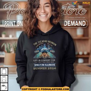 Cicada Concert XIX and XIII Illinois Cicada Broods Summer 2024 Shirt