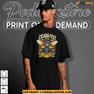 Cicada Fest 2024 Broods XIX XIII Love Tour Entomology Shirt 3