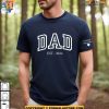 Custom Dad With Kids Name On Sleeve Shirt, Personalized Gifts For Dad