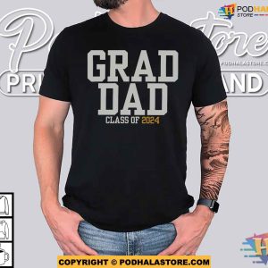 Custom Grad Dad Class Of 2024 Shirt Personalized Gifts For Dad From Daughter 4