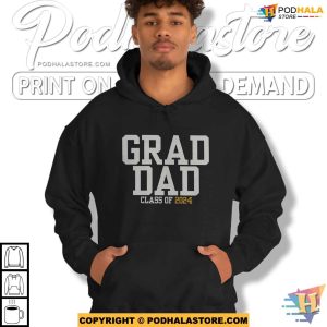 Custom Grad Dad Class Of 2024 Shirt Personalized Gifts For Dad From Daughter 5