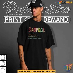 Deadpool Dad Definition Fathers Day Shirt, Like A Dad Only Cooler