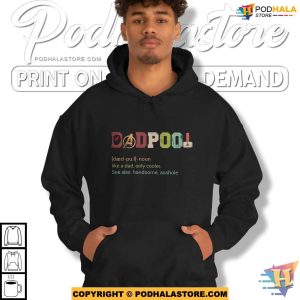 Deadpool Dad Definition Fathers Day Shirt Like A Dad Only Cooler 4