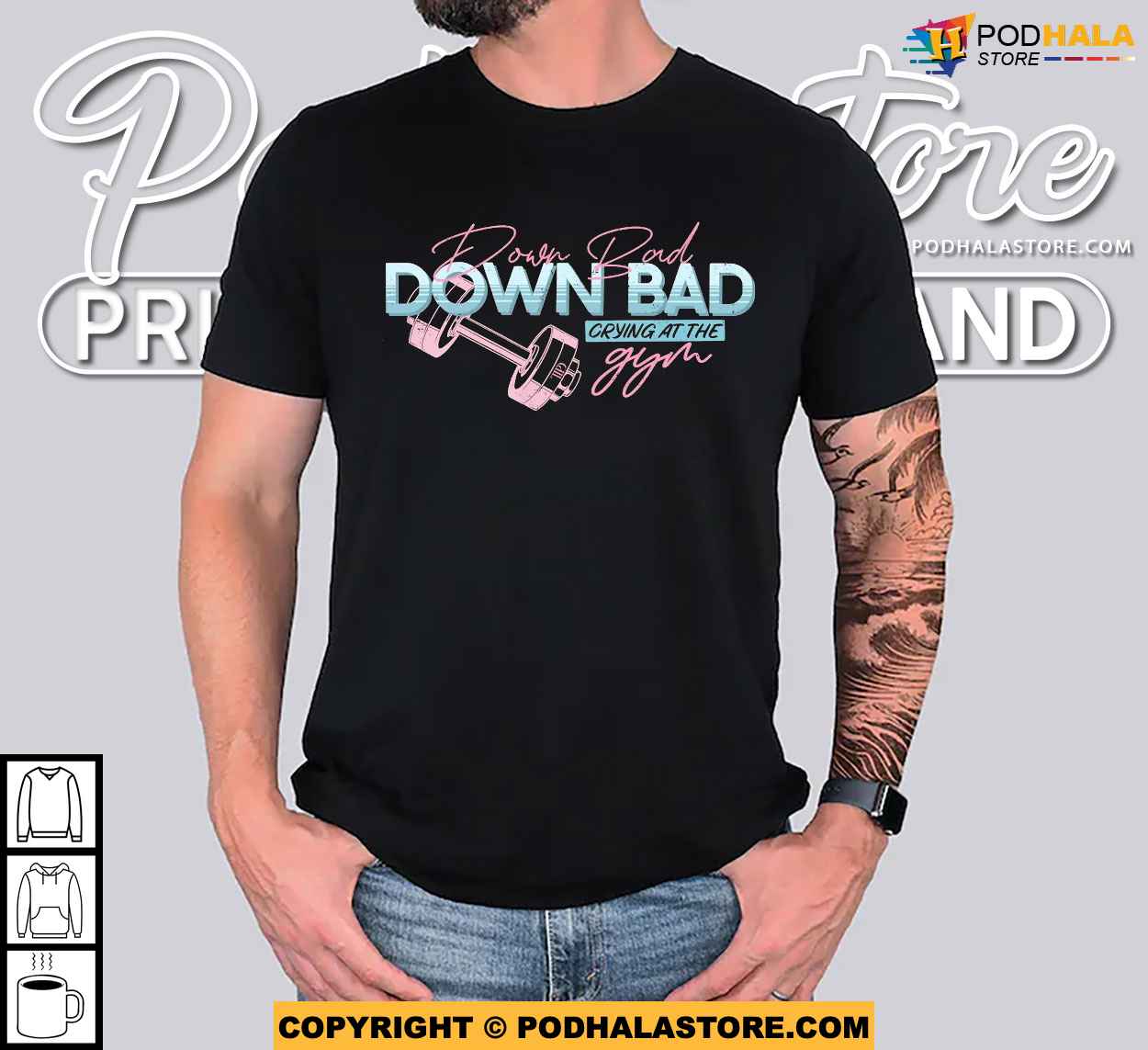Down Bad GYM Trend TTPD Shirt, New Album Eras Tour, Tortured Poets Department