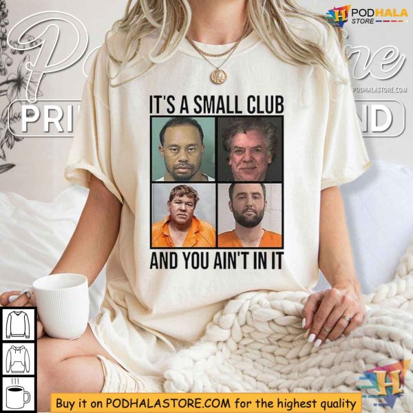 Golfers Mugshot Shirt – Scottie Scheffler, Tiger Woods, John Daly, and Shooter McGavin