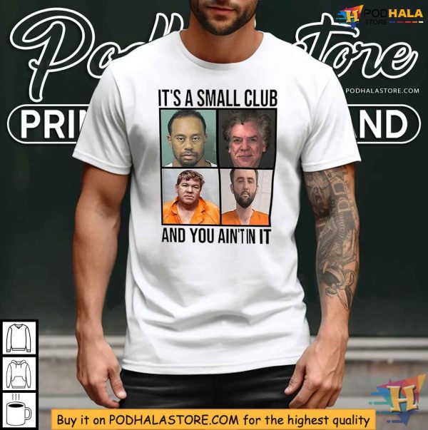 Golfers Mugshot Shirt – Scottie Scheffler, Tiger Woods, John Daly, and Shooter McGavin