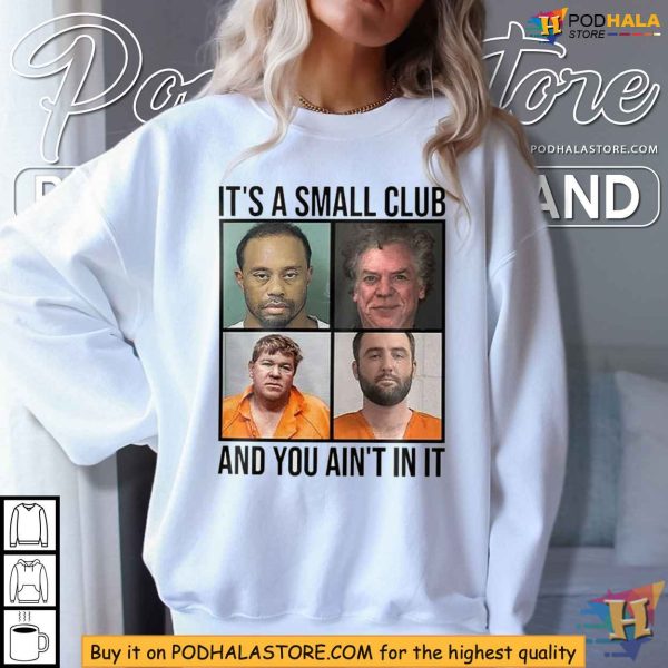 Golfers Mugshot Shirt – Scottie Scheffler, Tiger Woods, John Daly, and Shooter McGavin