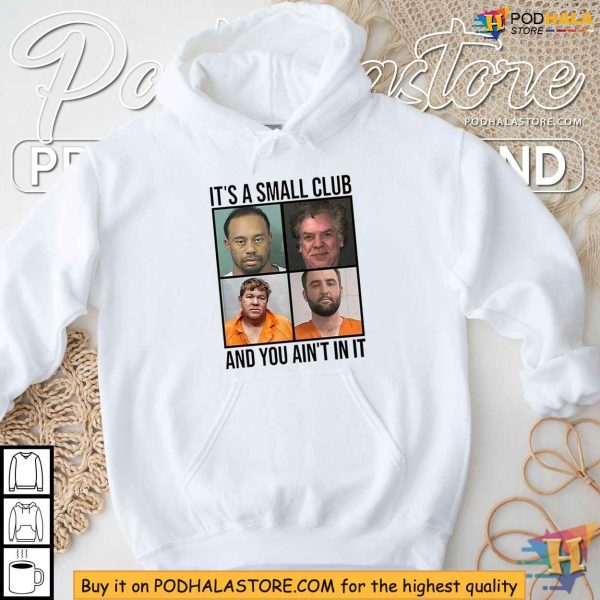 Golfers Mugshot Shirt – Scottie Scheffler, Tiger Woods, John Daly, and Shooter McGavin