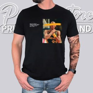 Haliburton x Reggie Miller Choke Gesture Shirt Retro NBA Fashion 3