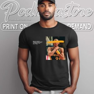 Haliburton x Reggie Miller Choke Gesture Shirt Retro NBA Fashion 4